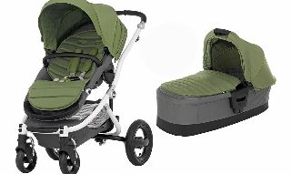 Britax Affinity White Frame Pram Cactus Green 2014