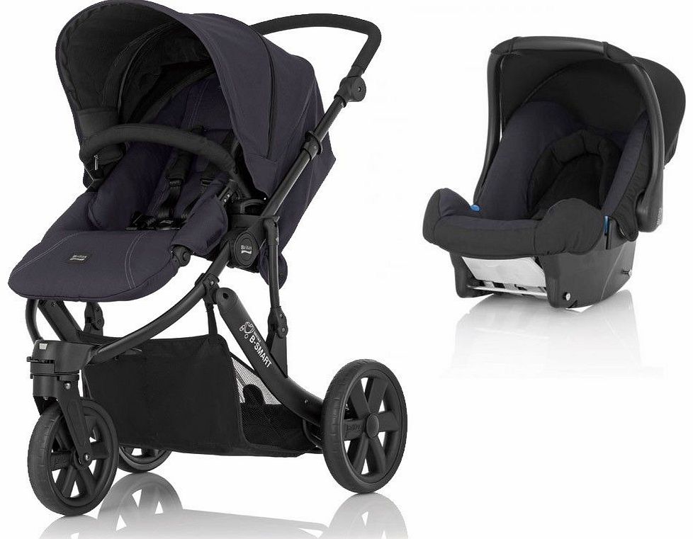 B Smart 3 Stroller Black Thunder With