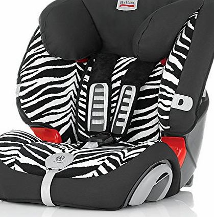 Britax Evolva 1-2-3 Plus Forward Facing Group 1/2/3 Car Seat (Smart Zebra)