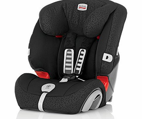 Evolva 1-2-3 Plus Group 1/2/3 9 Months - 12 Years Forward Facing Car Seat (Black Thunder)