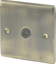 British General, 1228[^]96948 1-Gang TV Coaxial Socket Antique