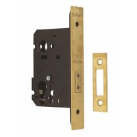 BRITON Euro Deadlock Polished Brass 76mm