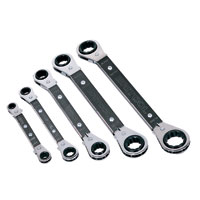 5 Piece AF Offset Ratchet Ring Spanner Set