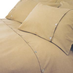 Brompton Slub Duvet Cover- Superking-Size- Sandstone