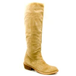 Female Linus Pull On Knee Suede Upper in Natural - Honey