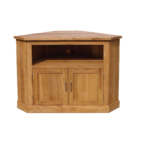 Brooklyn Contemporary Oak Corner TV Cabinet