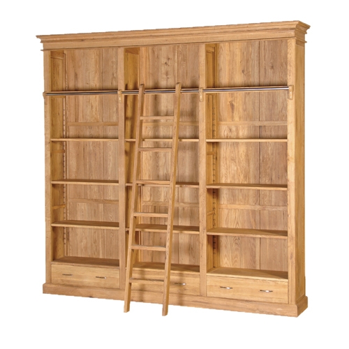 Brooklyn Contemporary Oak Library Bookcase