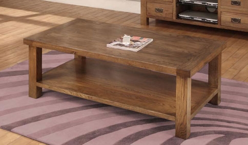 Rustic Oak Coffee Table - 1200 x 700mm