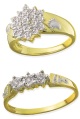 BROOKS BENTLEY footprints diamond cluster ring