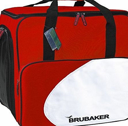 Brubaker SUPER FUNCTION winter sports bag Lake Placid Practical ski boot bag backpack by Henry BRUBAKER holds complete set of ski and snowboard equipment incl. Helmet - Black