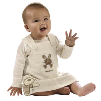 I Love My Bear Cord Dress - Newborn