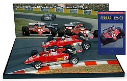 Brumm 1:43 Scale Diorama G.Villeneuve and D.Pironi with Ltd Ed Book