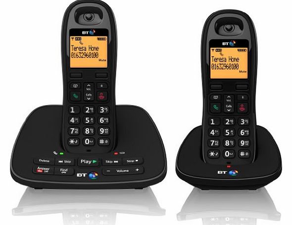 BT 1500 Cordless DECT Phone with Answer Machine (Pack of 2)