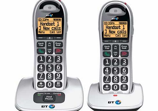 BT Big Button 4000 Cordless Telephone - Twin