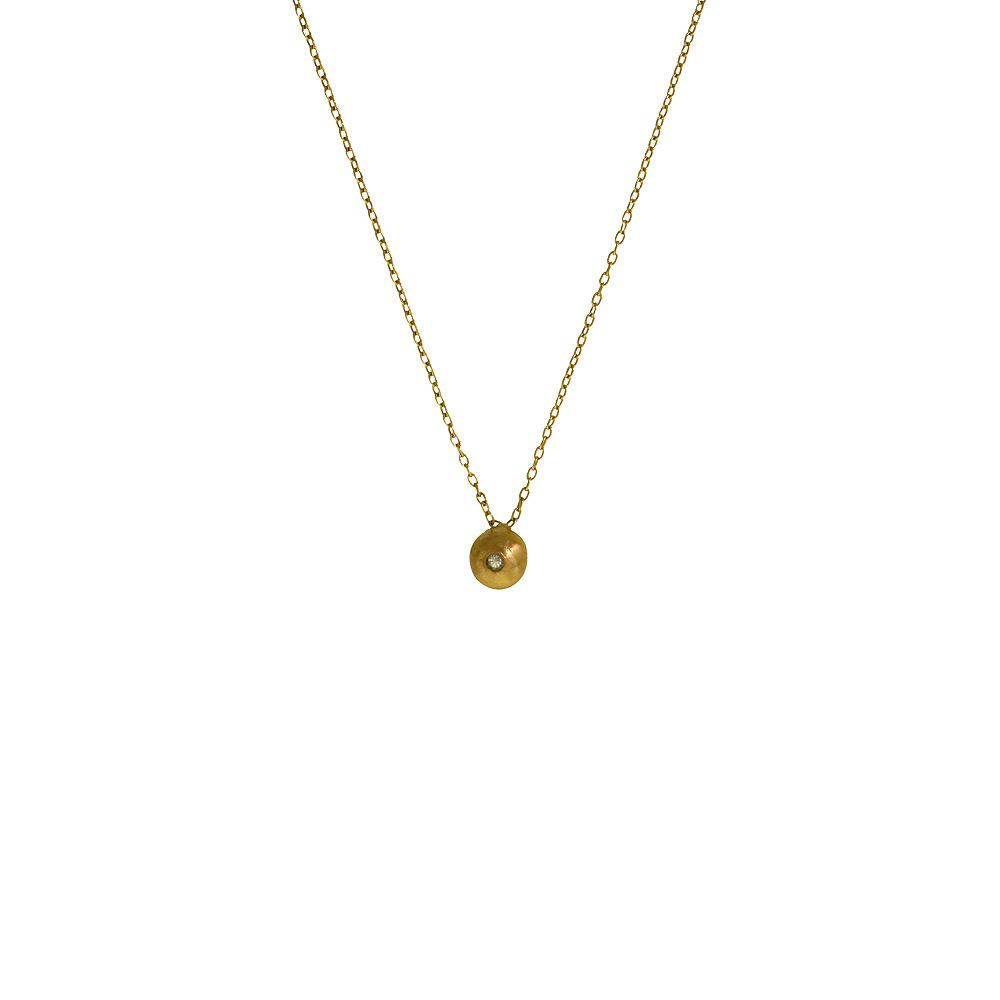 Bud Pendant - Yellow Gold