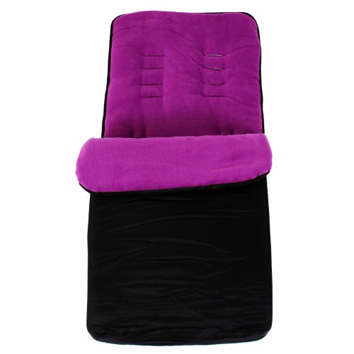 BuddyJet Baby Travel Essential Deluxe Snug Footmuff Cosytoes - Black/Plum