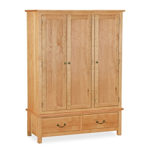 Budget Oak Triple Wardrobe 519.011