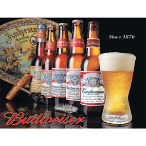 Budweiser Steel Wall Plaques (Budweiser History)