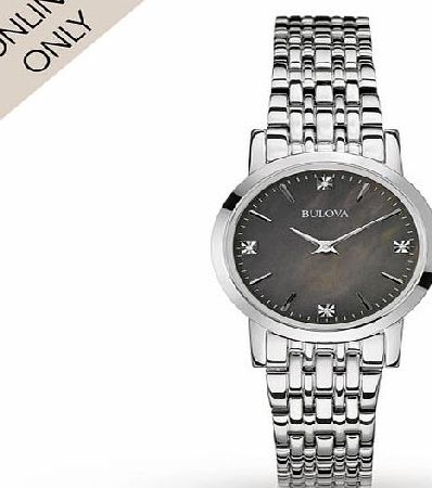 Bulova Ladies Bulova Diamond Gallery Watch 96P148