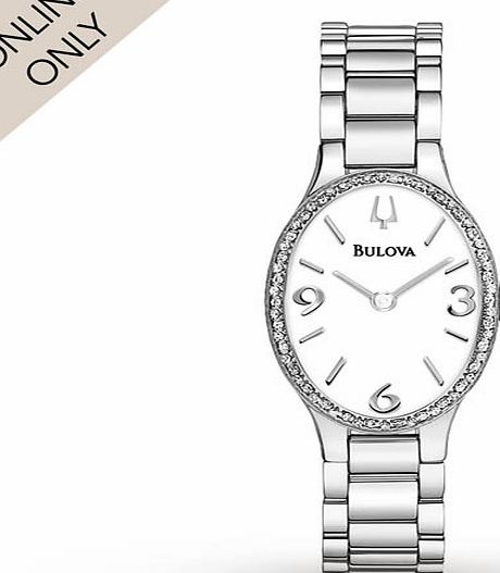 Bulova Ladies Bulova Diamond Gallery Watch 96R191