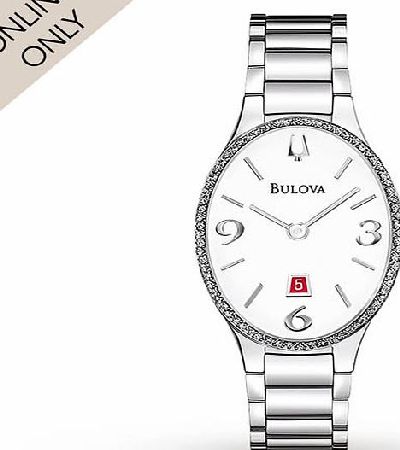 Bulova Ladies Bulova Diamond Gallery Watch 96R192