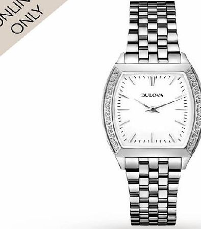 Bulova Ladies Bulova Diamond Gallery Watch 96R196