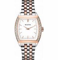 Bulova Ladies Diamond Gallery Two Tone Steel