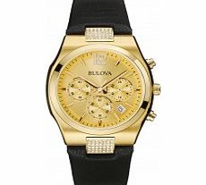 Bulova Ladies Dress Black Chronograph Watch