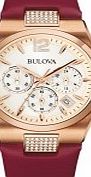 Bulova Ladies Dress Rose Gold Plated Chronograph