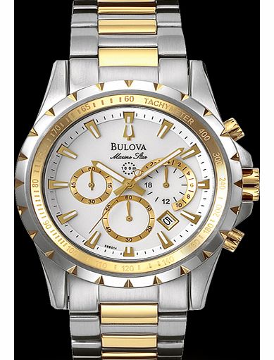 Bulova Marine Star Bi Colour Gents Watch 98B014