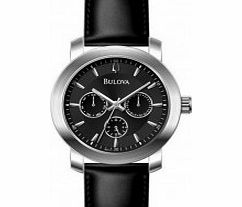 Bulova Mens Black Dress Chronograph Watch