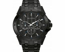 Bulova Mens Dress Black Chronograph Watch