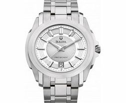 Bulova Mens Precisionist Longwood Silver Watch