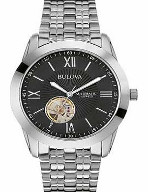 Bulova Mens Stainless Steel Automatic Dress Watch