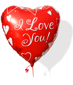 Bunches.co.uk I Love You Balloon BILY