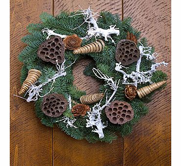 Bunches.co.uk The Woodland Wreath XWWOOD