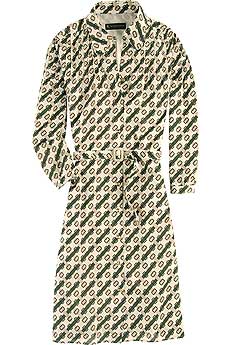 Burberry Prorsum Belt Print Shirtdress