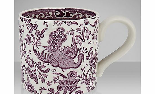 Burleigh Apprenticeship Chinese Peacock Mug, Plum