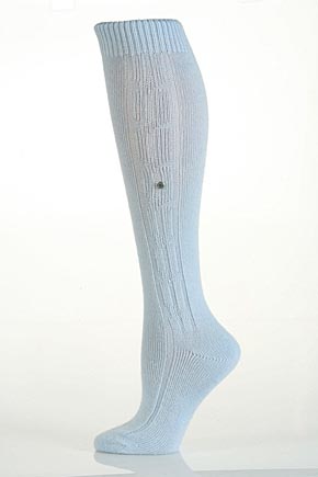 Burlington Ladies 1 Pair Burlington Cable Design Knee High In 9 Colours Ivory