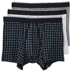 3PK Grid Print Trunks