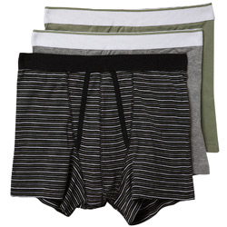 3PK Khaki Stripe Trunks