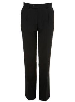 Black Bengaline Suit Trousers