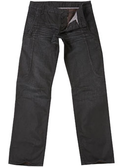 Burton Black Coated Loose Fit Jeans