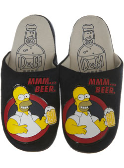 Burton Black `omer Simpson`Slippers