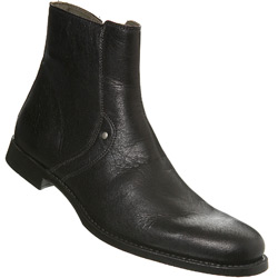 Black Round Toe Boot