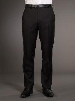 Black Selfstripe Trousers