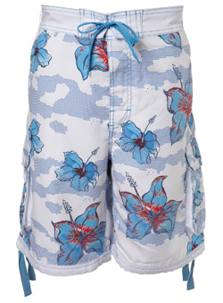 Burton Blue Flower Swim Short