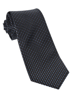 Burton Blue Grey Circle Silk Tie