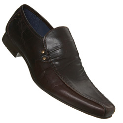 Brown Chisel Toe Loafer