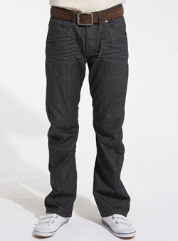 Coated Indigo Twist Jeans